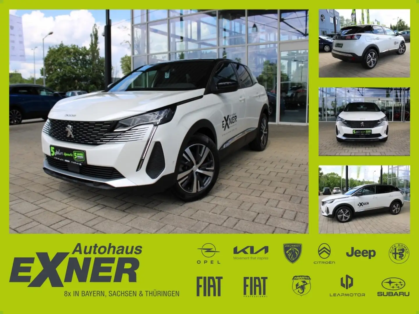 Peugeot 3008 1.2 PureTech 130 ALLURE PACK Navi, LED Weiß - 1