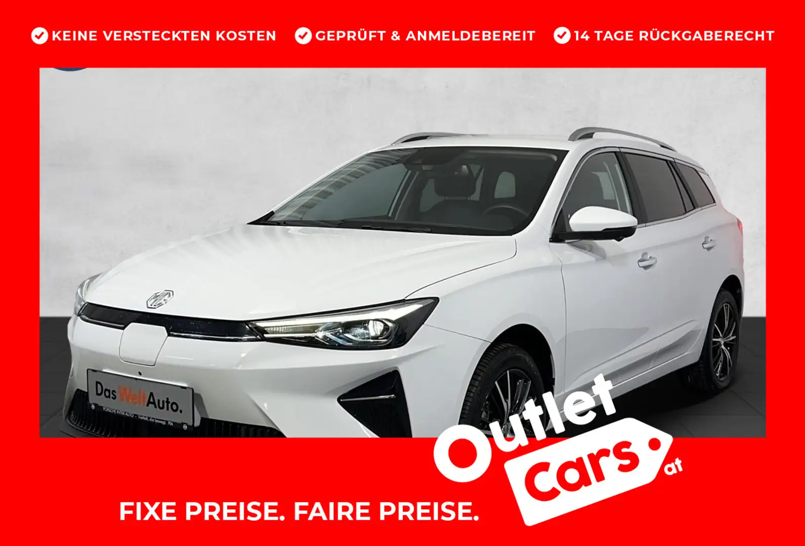 MG MG5 EV Luxury 50,3 kWh Standard Reichweite Blanc - 1
