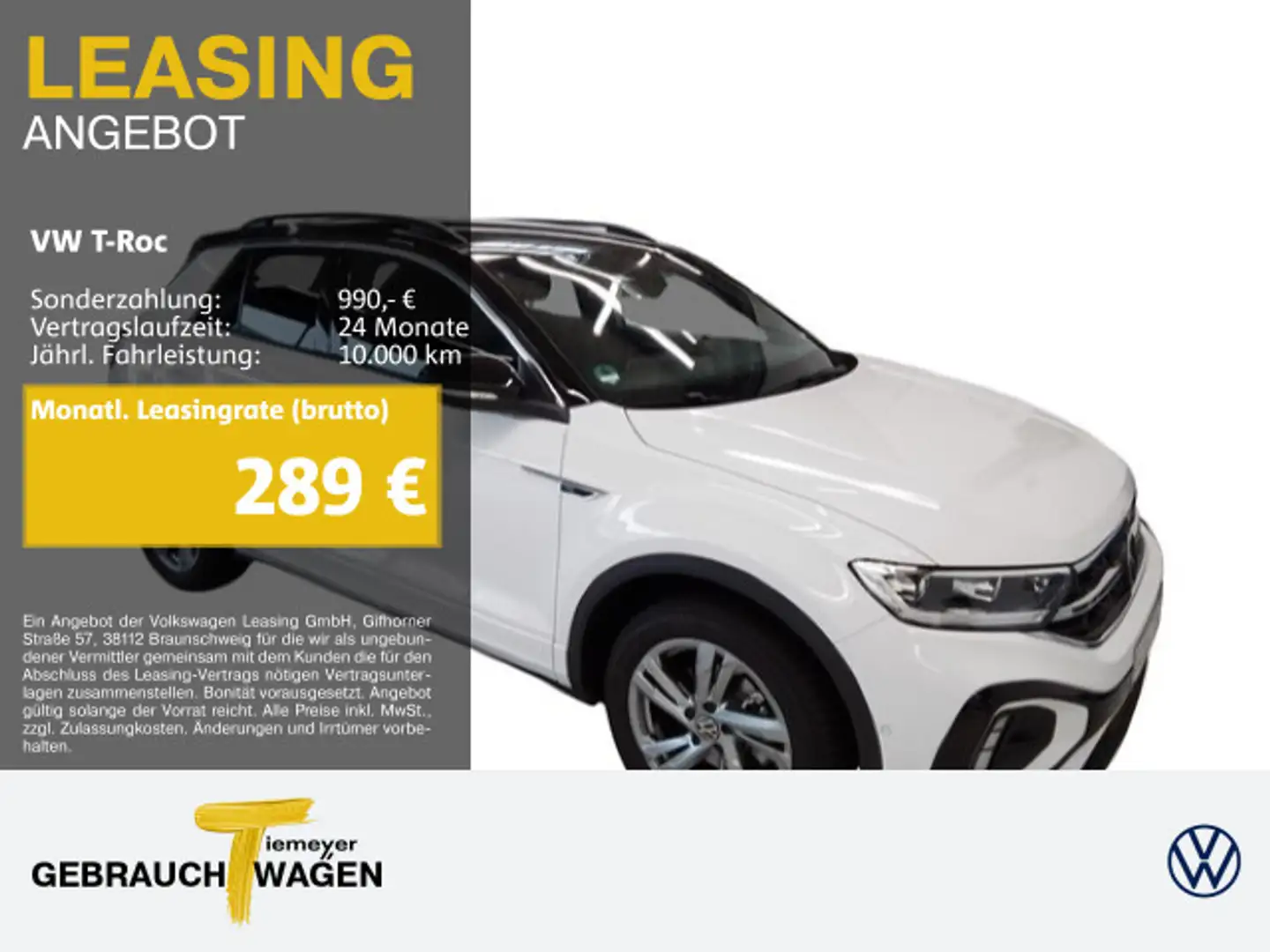 Volkswagen T-Roc 1.5 TSI DSG R-LINE NAVI KAMERA SITZHZG ACC Weiß - 1