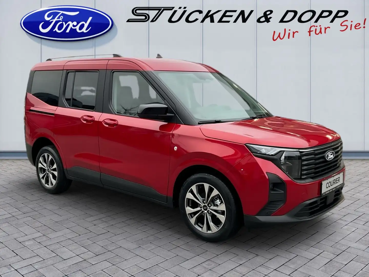 Ford Tourneo Courier Torneo Courier 1.0 EcoBoost Titanium +Kamera+ACC Rouge - 2