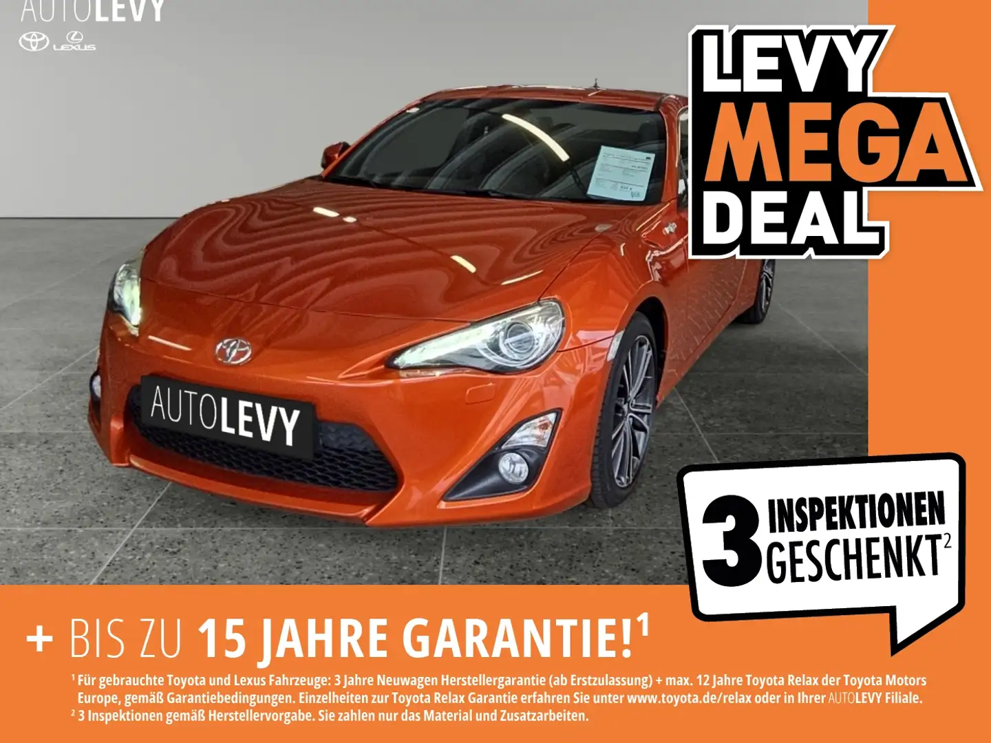 Toyota GT86 2.0 Cup Edition +Autom.+Leder+Navi+Xenon+ Orange - 1