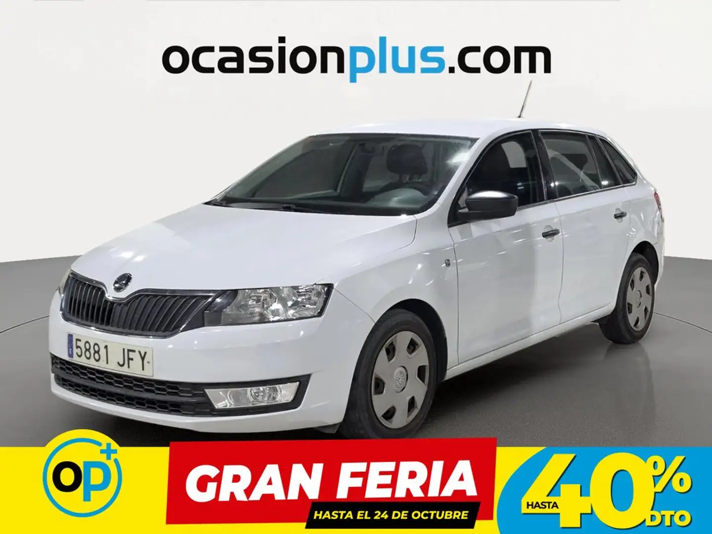 Skoda Rapid/Spaceback 1.6TDI Green Tec Active 77kW Blanco - 1