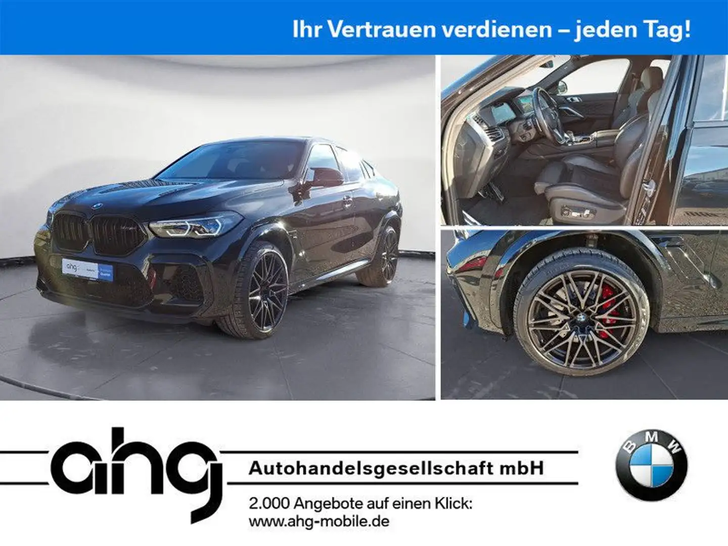 BMW X6 M Competition Panorama AHK Laser Carbon Schwarz - 1