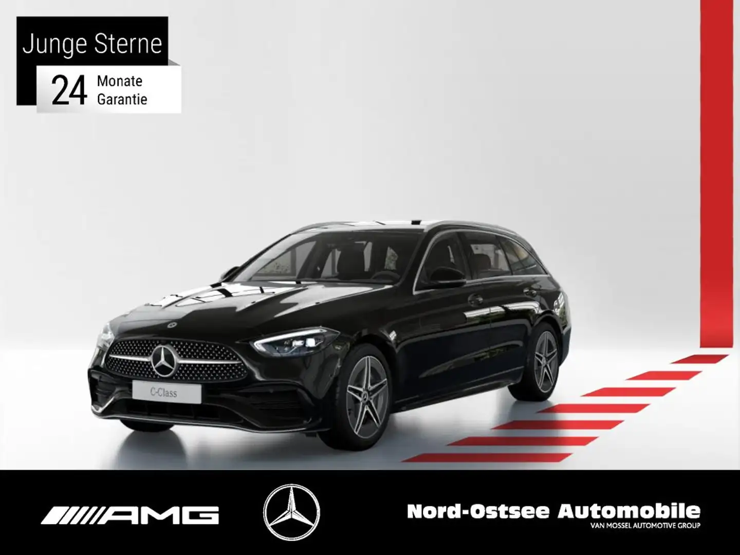 Mercedes-Benz C 220 T d AMG KEYLESS KAMERA DISTRO SITZHZG LED Noir - 1