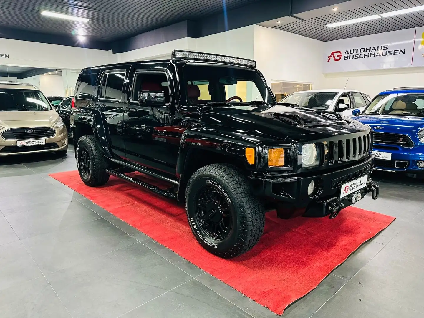 HUMMER H3 3.5 Aut./LPG Gas/Ldr&Lack Neu/elSeilwinde/Tüv Zwart - 2