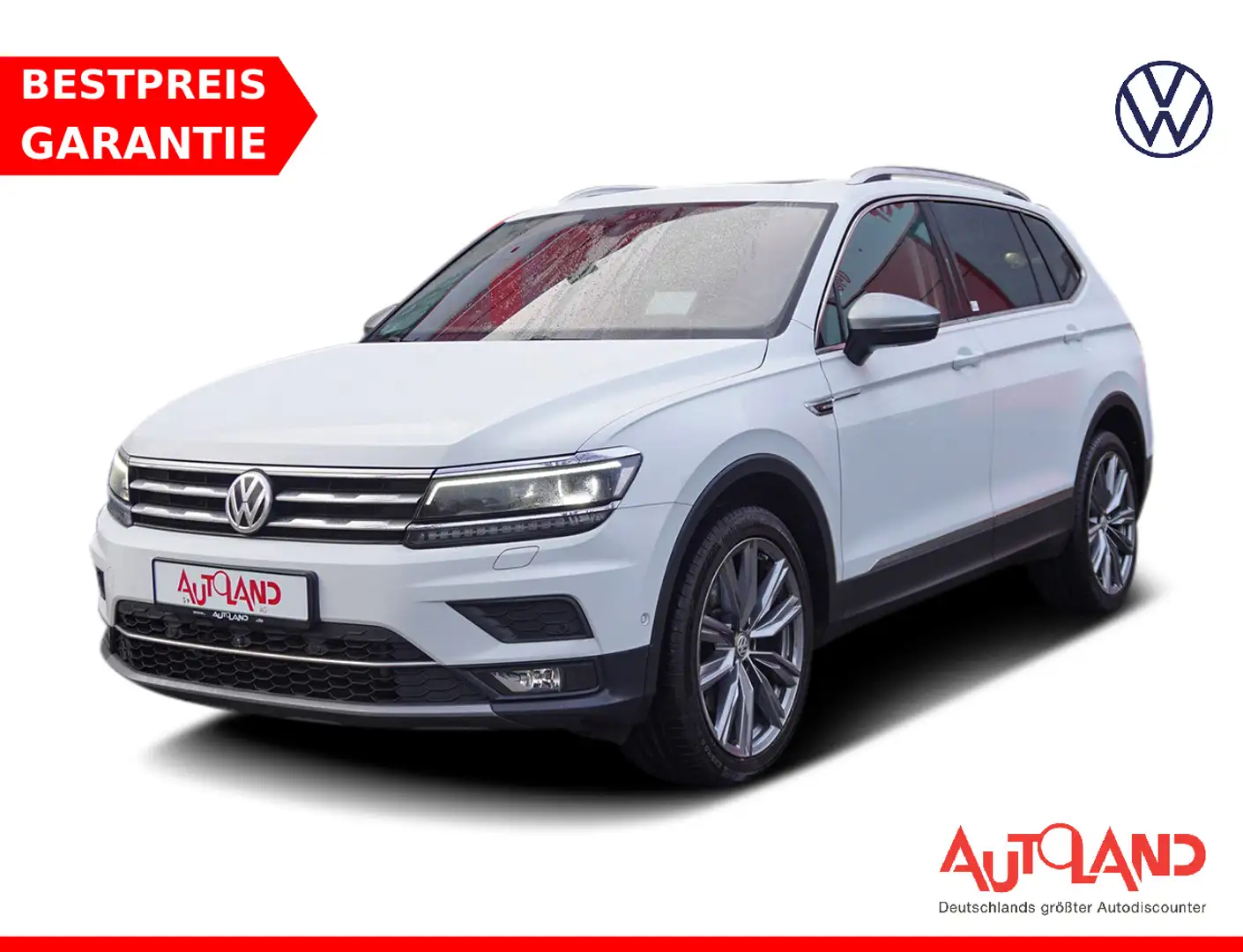Volkswagen Tiguan Allspace 2.0 TDI Highline 4Motion Klima LED Weiß - 1
