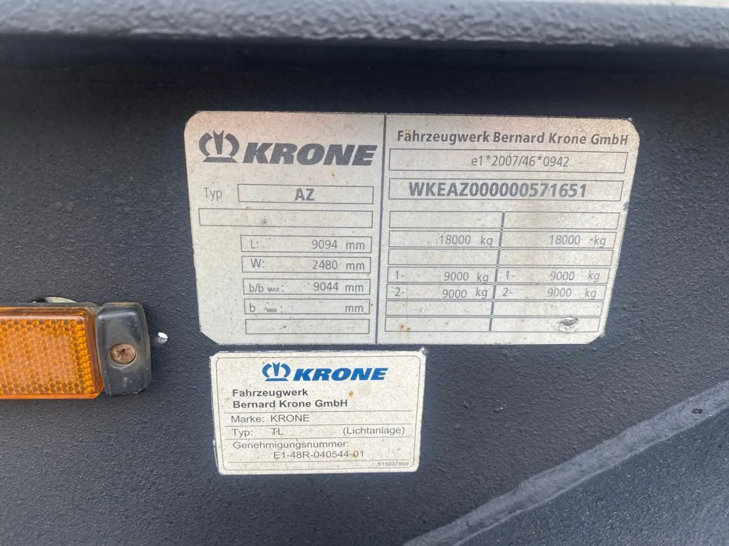 Krone AZ 18 / WECHSELAUFBAU / ! TOP ! Schwarz - 2