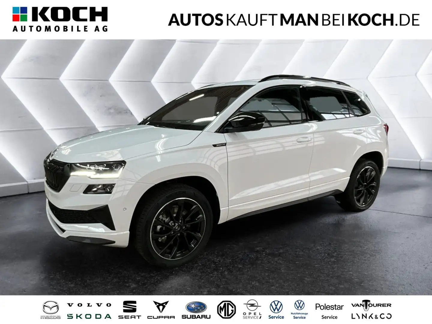 Skoda Karoq 1.5 TSI DSG Sportline AHZV NAVI AREAVIEW LED Blanc - 1