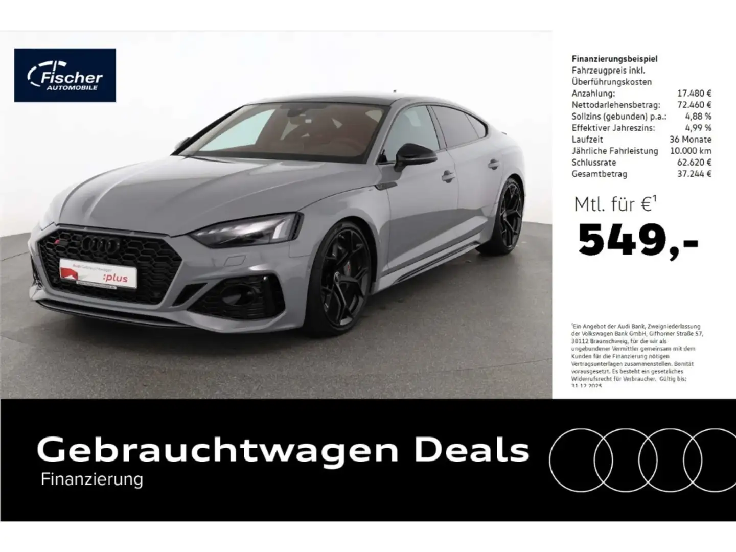 Audi RS5 Sportback TFSI quattro performance Grau - 1