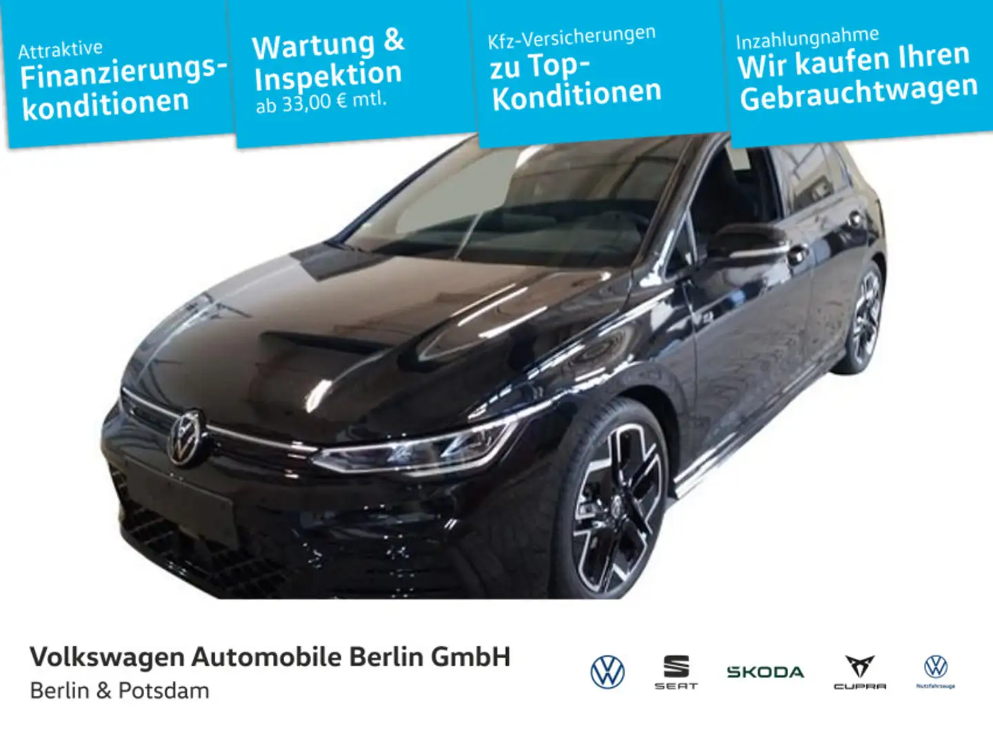 Volkswagen Golf VIII 1.5 eTSI DSG R-Line Noir - 1