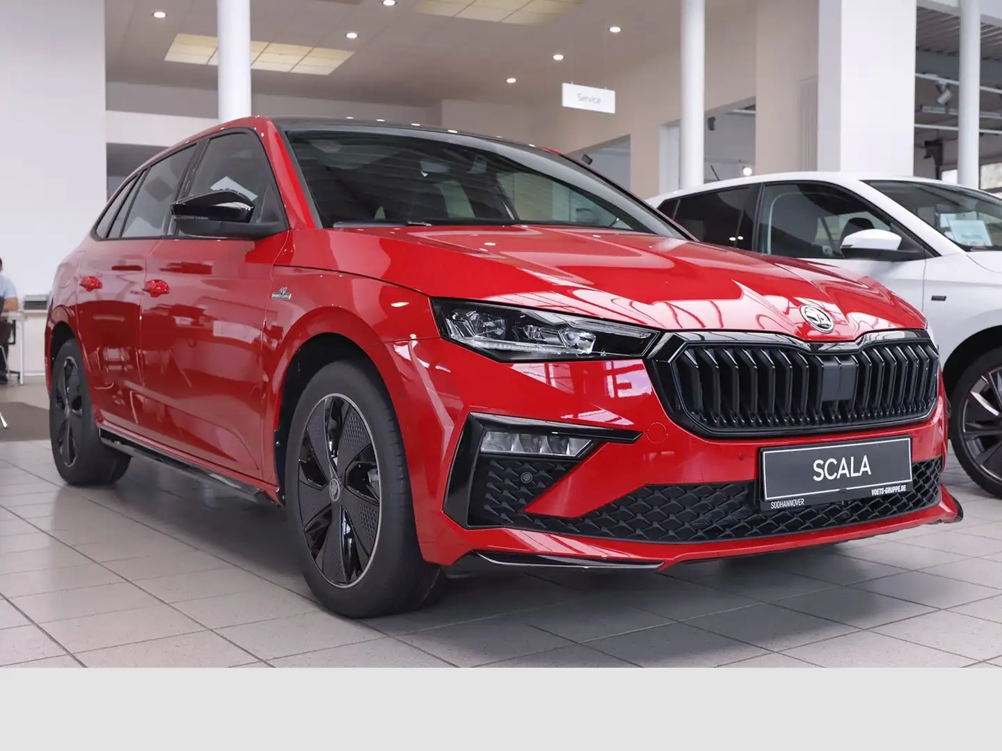 Skoda Scala MC 1,5 TSI 110 kW PANO+ACC+ LED Rood - 2