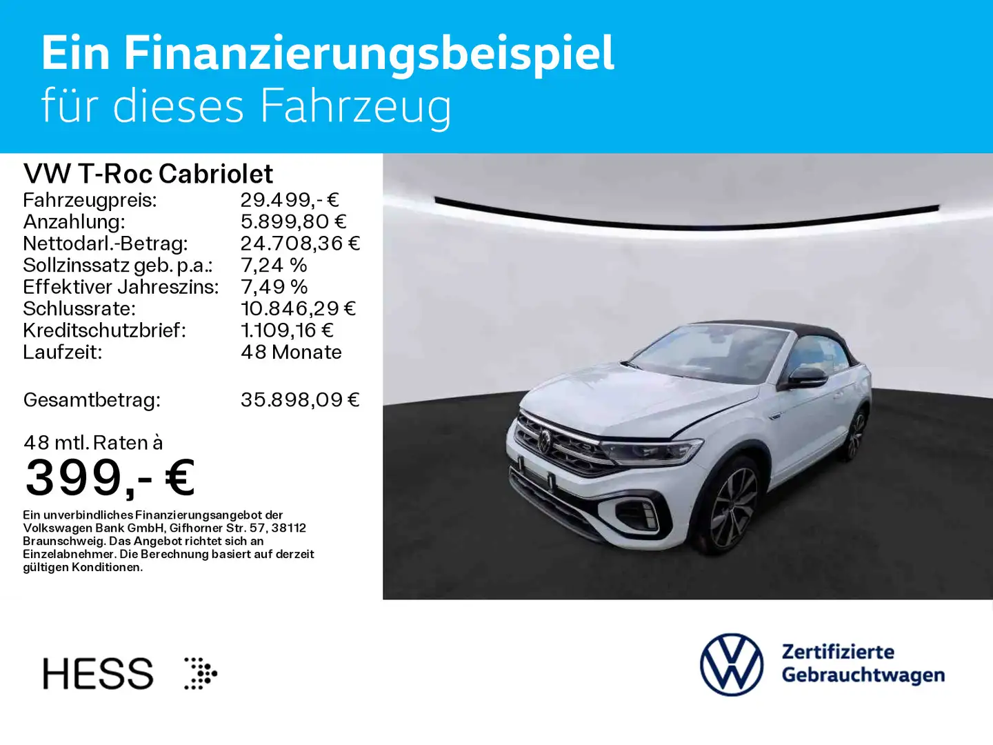 Volkswagen T-Roc 1.5 TSI DSG R-LINE*BLACK-STYLE*I Weiß - 2