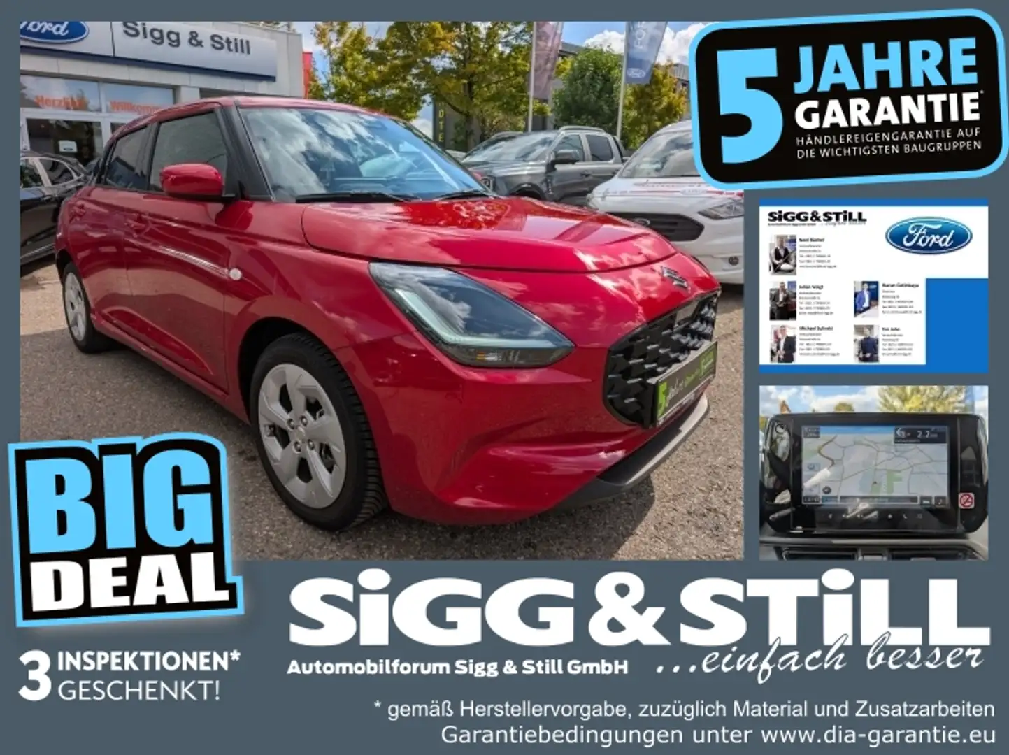 Suzuki Swift 1.2 Dualjet HYBRID Comfort LED*ACC*NAV*SHZ*CAM Rojo - 1