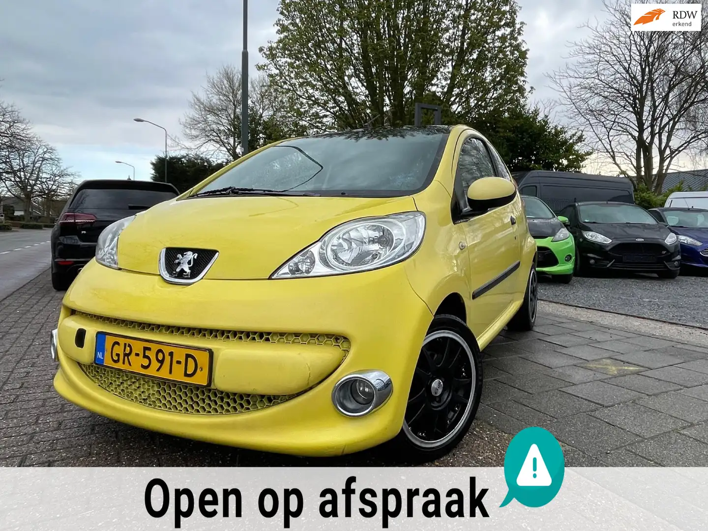 Peugeot 107 1.0-12V XR Airco Lmv Apk 03-2026 Inruilkoopje Giallo - 1