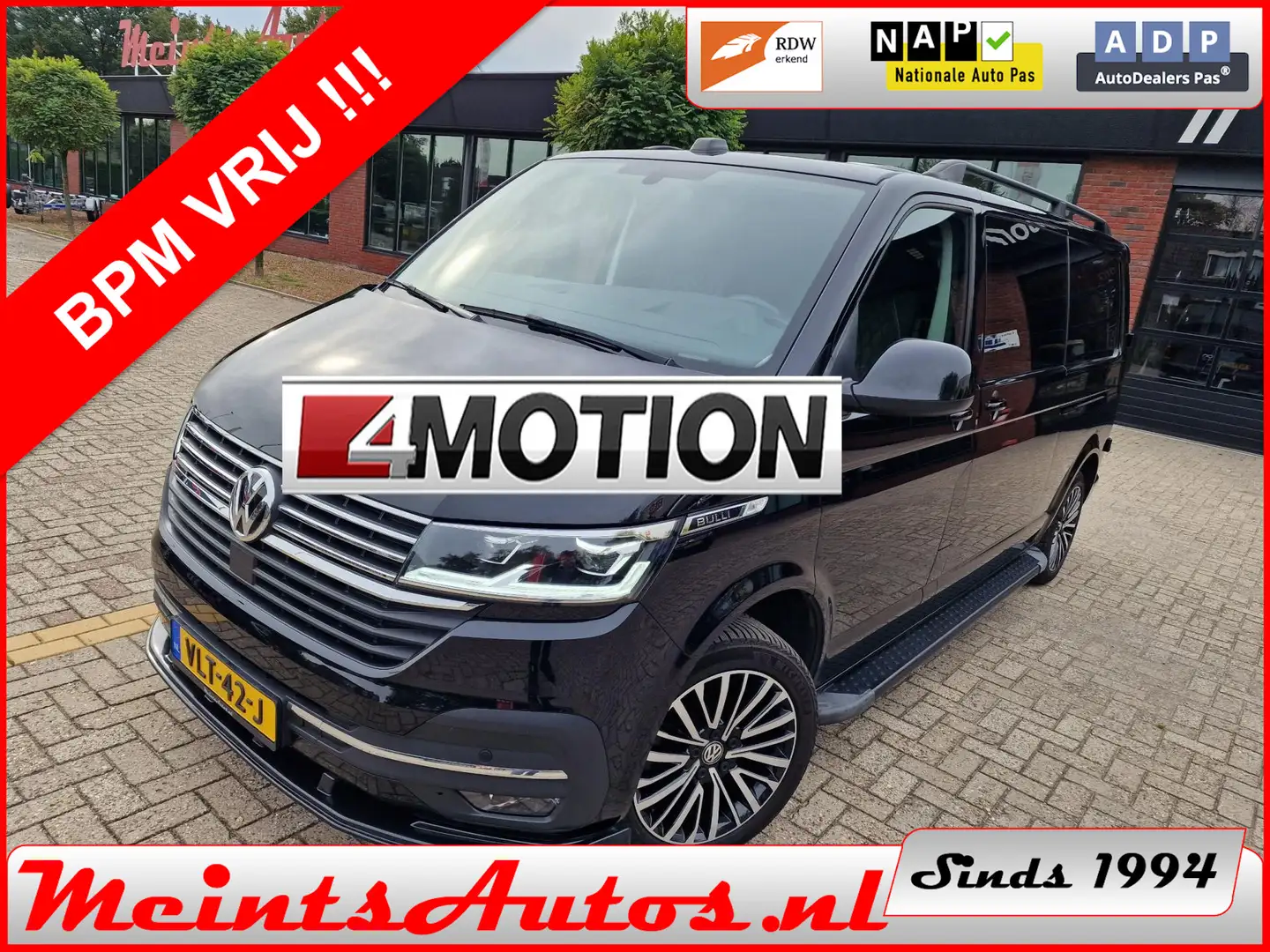 Volkswagen T6.1 Transporter 2.0 TDI 204Pk Bulli 4-MOTION DC Dubbele Cabine DSG Zwart - 1