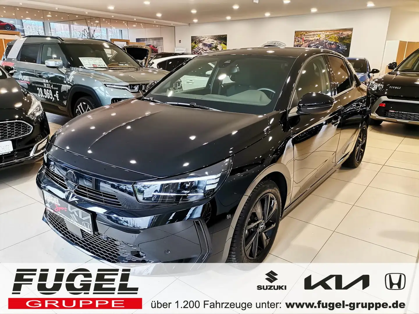 Opel Corsa F GS 1.2 DI Turbo NAVI|LED|SHZ|PDC|KAMERA Schwarz - 1