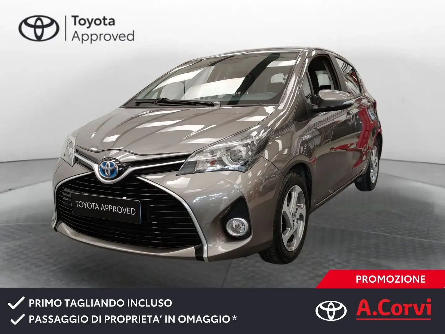 Toyota Yaris 1.5 Hybrid 5 porte Active Grigio - 1