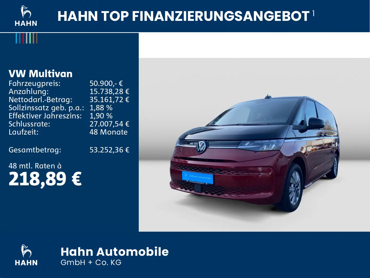 Volkswagen T7 Multivan LIFE LÜ 2.0 TDI Rot - 2