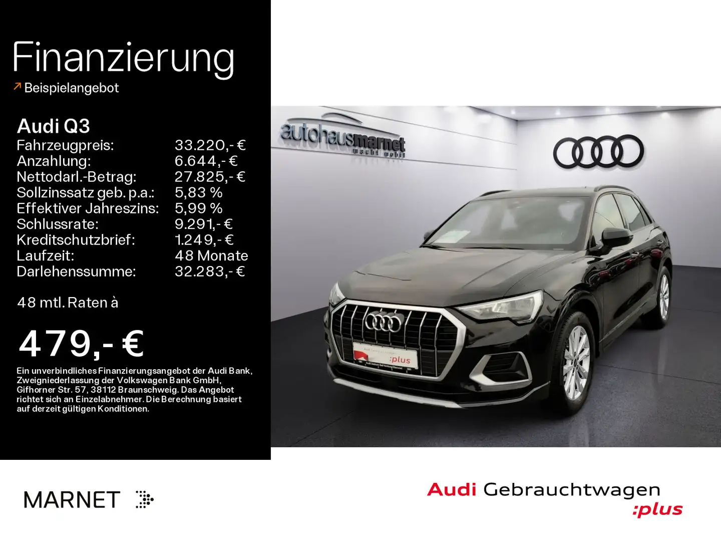 Audi Q3 advanced 35 TFSI*Navi*LED*Alu*PDC*Virtual Coc Zwart - 1