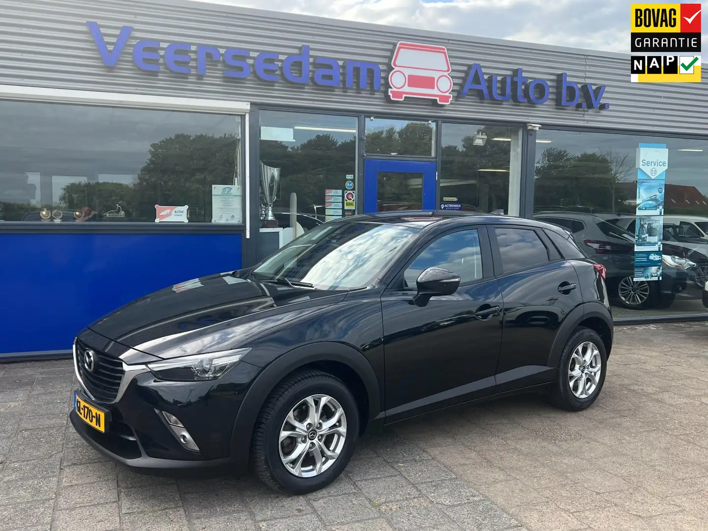 Mazda CX-3 2.0 Automaat SkyActiv-G 120 TS+, Navi, trekhaak en Zwart - 1