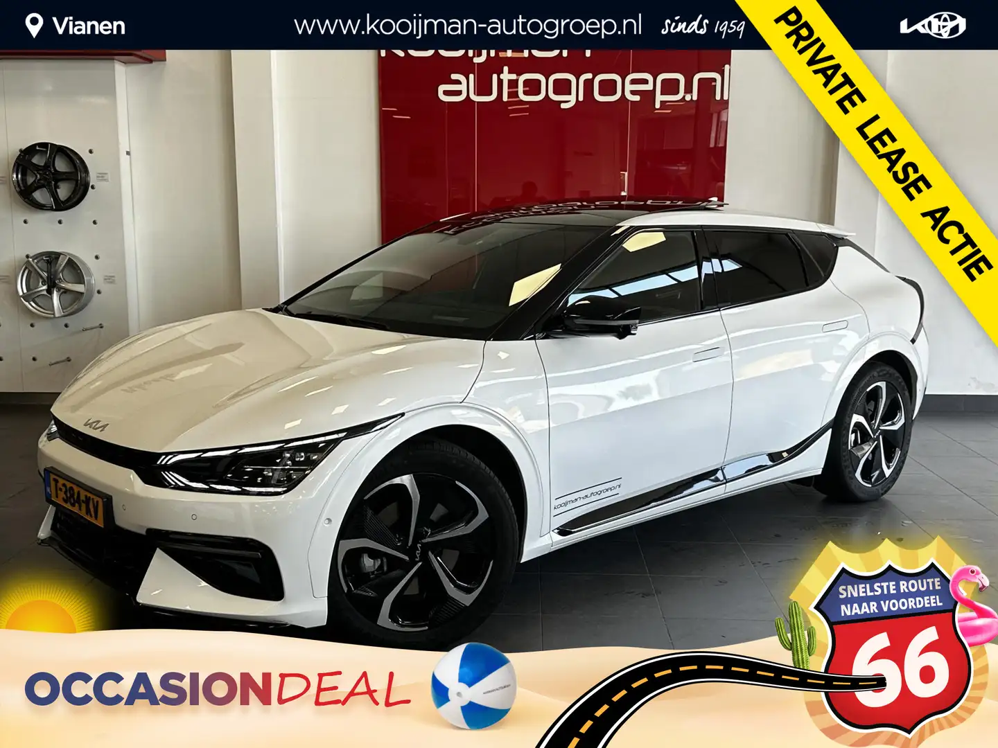 Kia EV6 GT-Line 77.4 kWh |Tot 528KM bereik, BOMVOL opties| Wit - 1