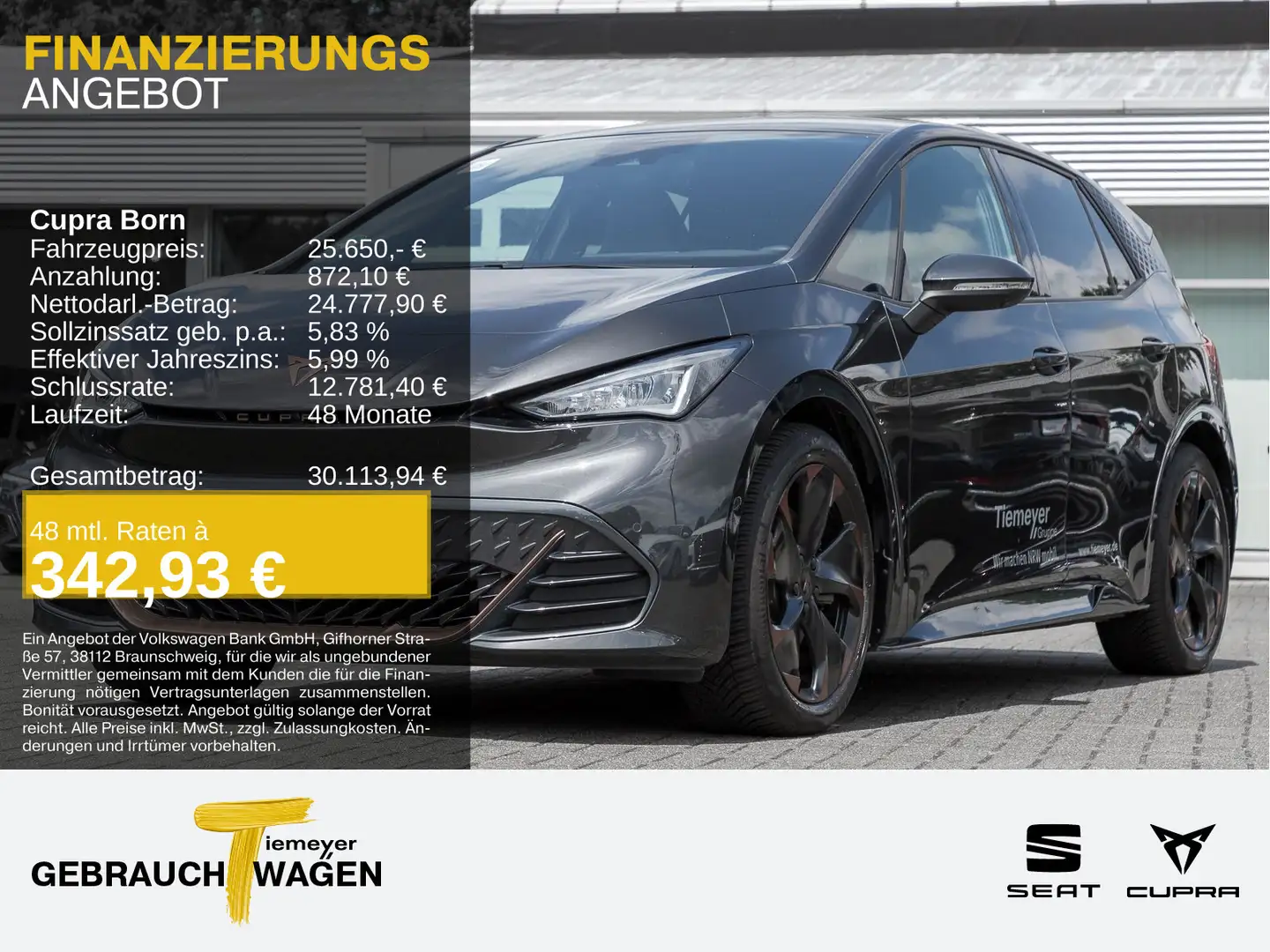 CUPRA Born 360 ALLWETTER LM19 PRIVACY SITZHZ Grau - 1