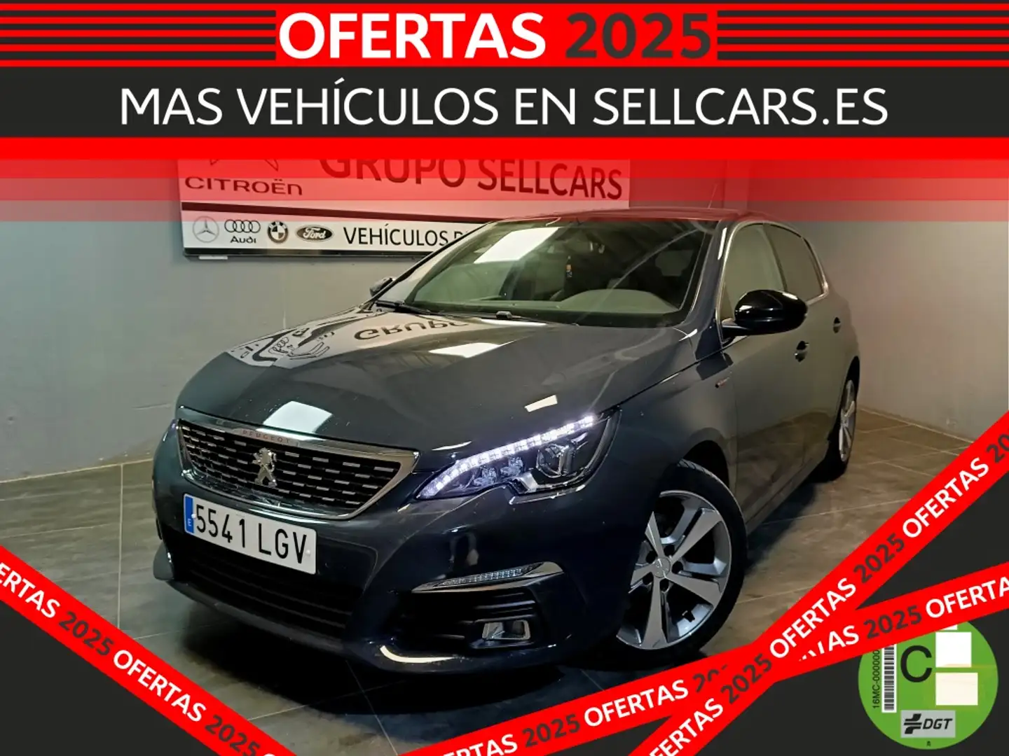 Peugeot 308 1.5BlueHDi S&S GT Line 130 Gris - 1