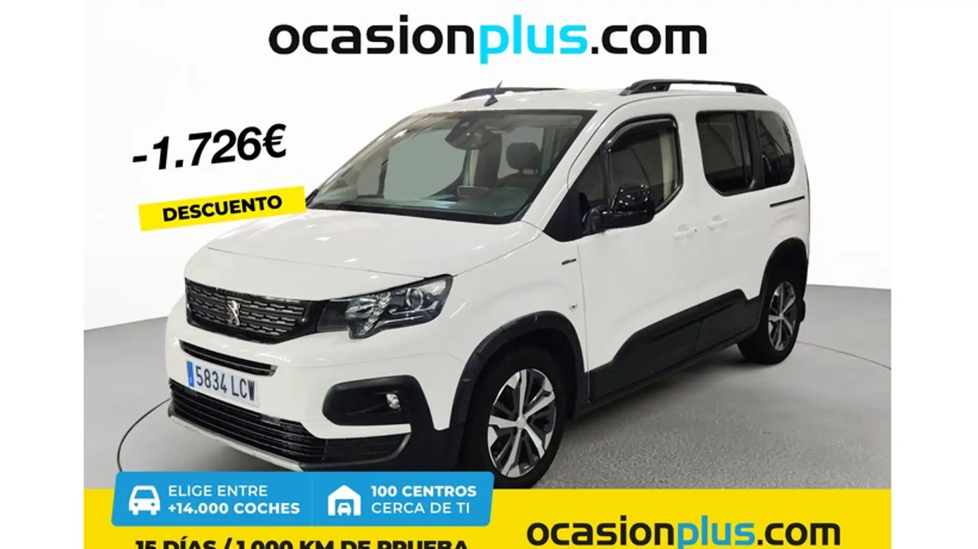 Peugeot Rifter 1.2 PureTech S&S Standard GT Line EAT8 130 Blanc - 1