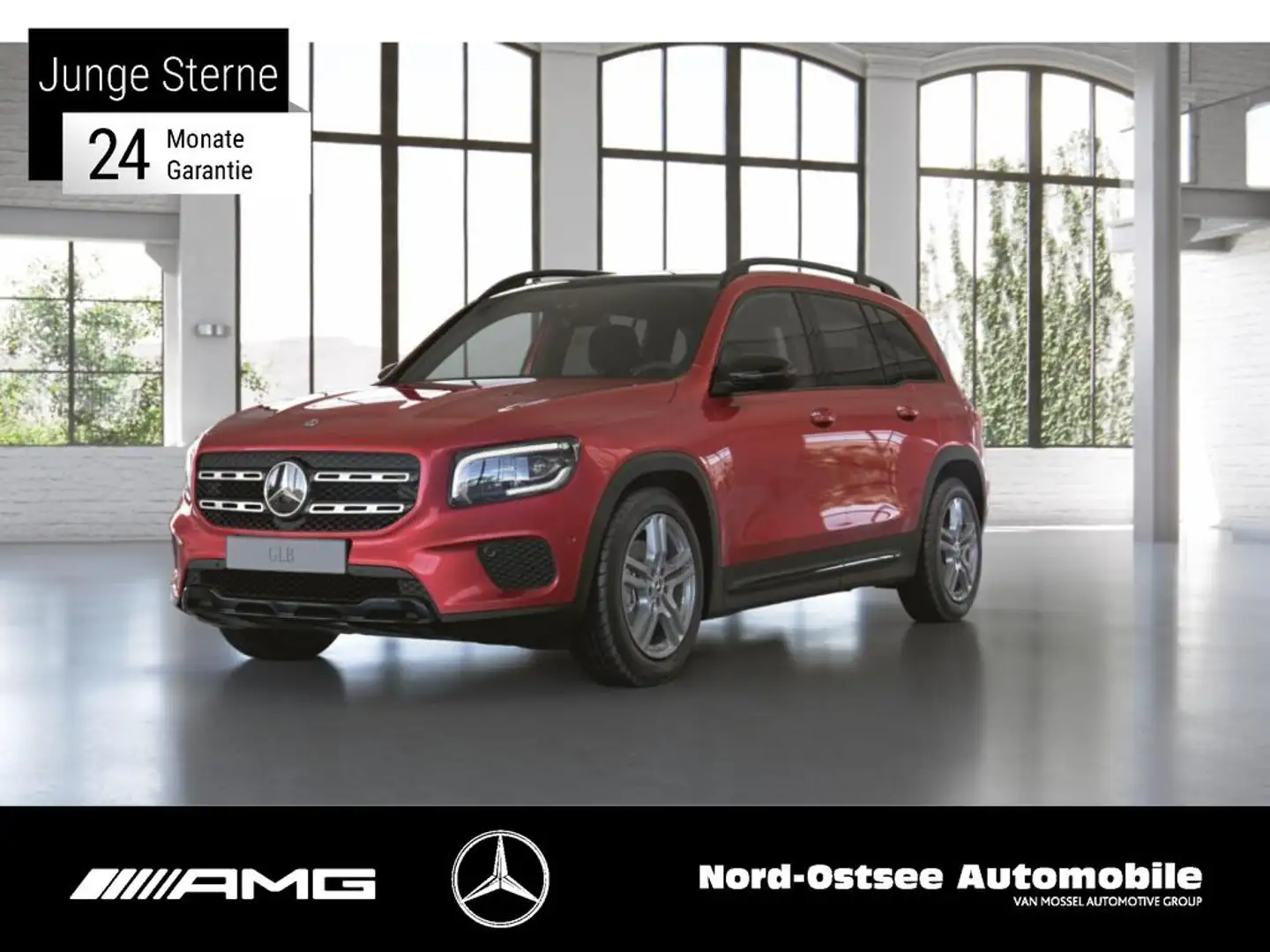 Mercedes-Benz GLB 200 PROGRESSIVE NIGHT PANO LED KAMERA Czerwony - 1