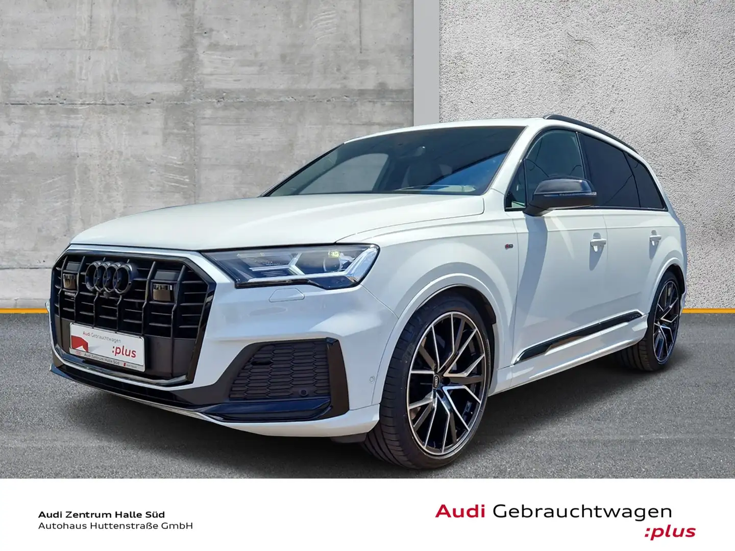 Audi Q7 50 TDI qu S line 7-Si. STANDHZG HUD B&O AHK Weiß - 1