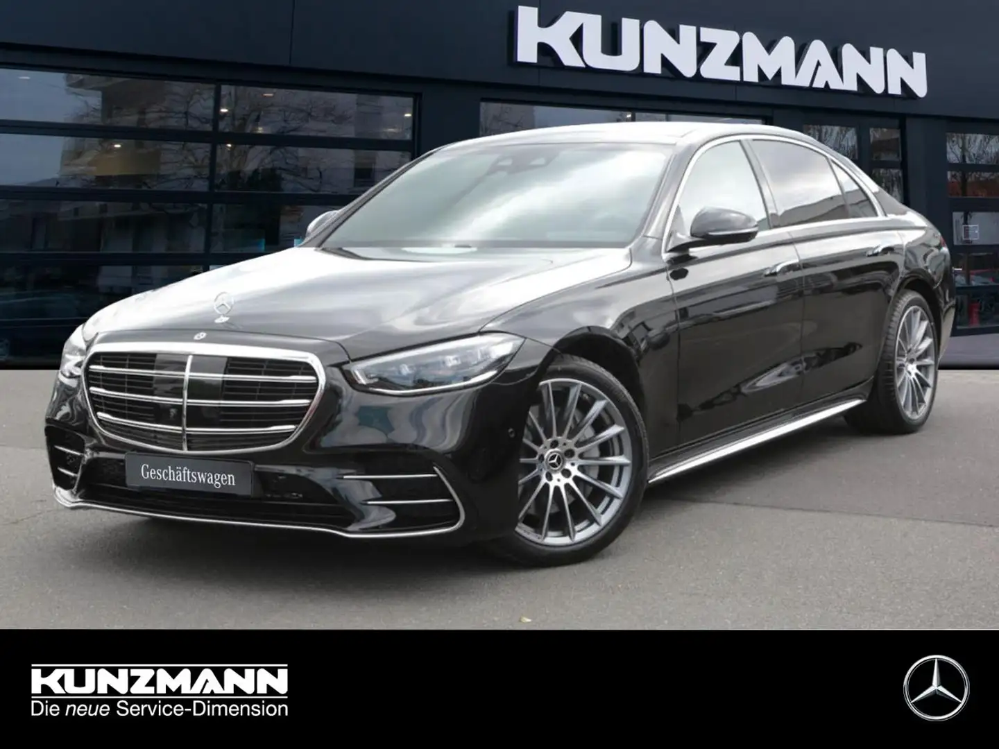 Mercedes-Benz S 450 d 4MATIC Limousine lang AMG Panorama 360° Schwarz - 1