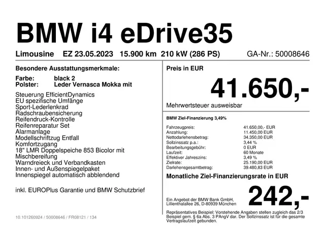 BMW I4 view 2