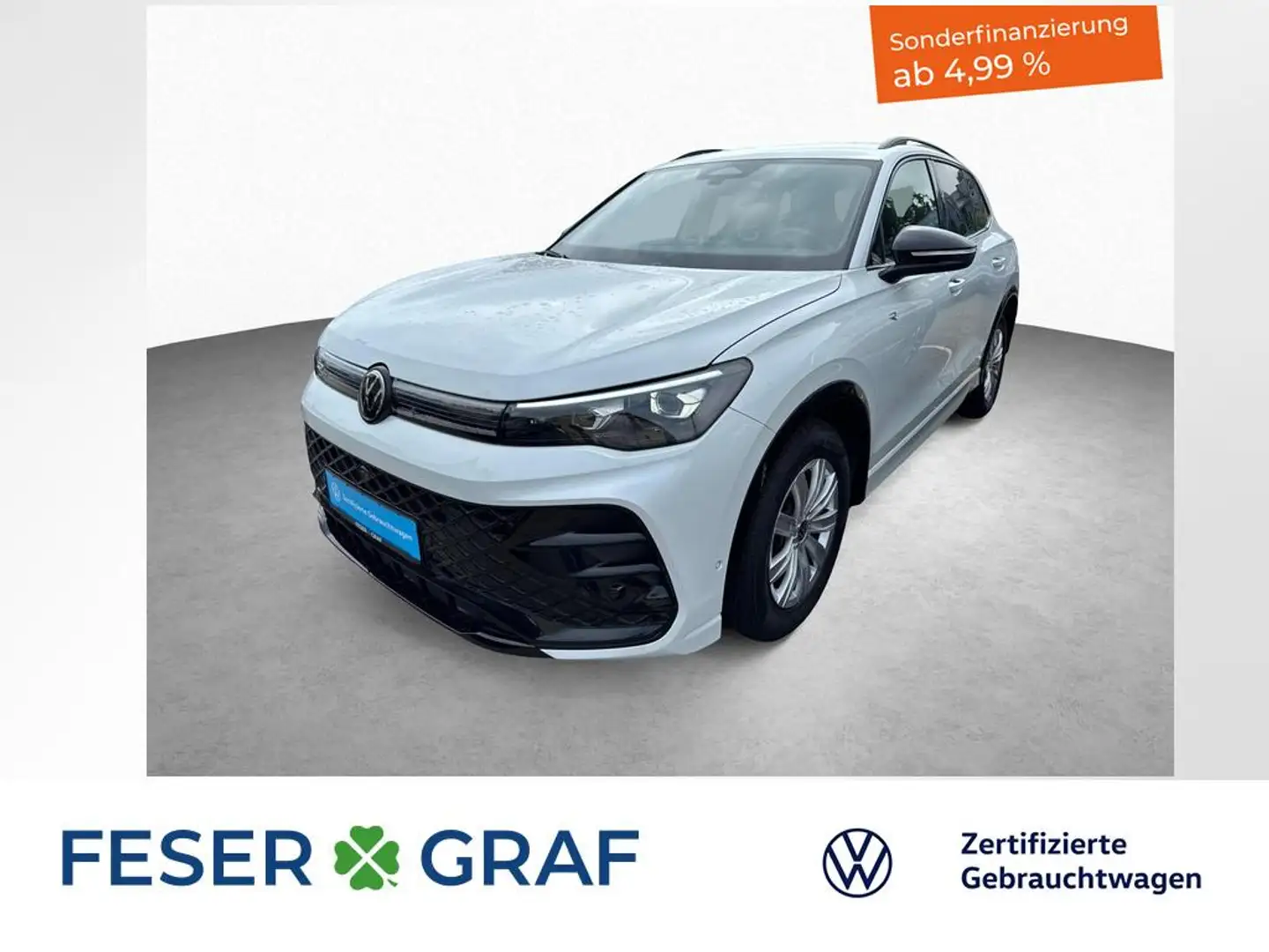 Volkswagen Tiguan R-Line 1.5 eTSI 7-DSG LED BLACK STYLE NAVI Weiß - 1