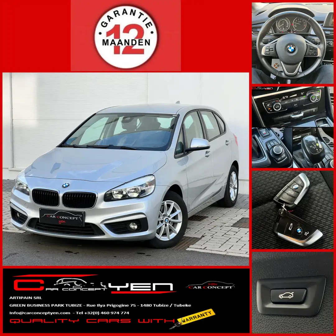 BMW 218 Active Tourer*Autom.Clim*Cruise.Control*58.000KM!! Argent - 1