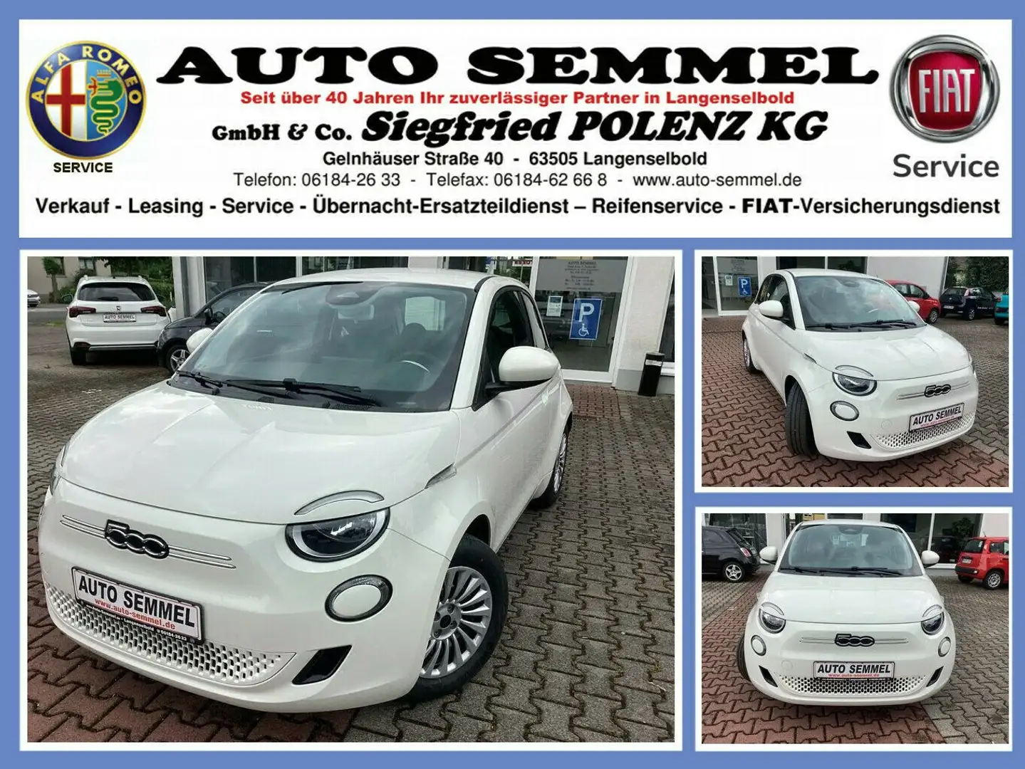 Fiat 42kWh 118PS Weiß - 1