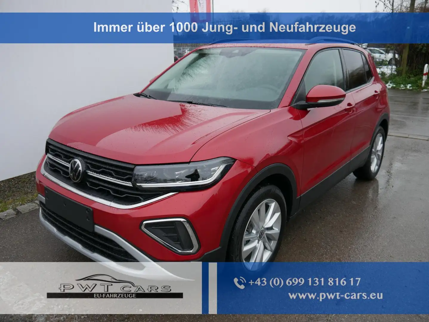 Volkswagen T-Cross LIFE 1.0 TSI DSG NEUES-MODELL*ACC*PDC-HI*KAMERA... Rot - 1
