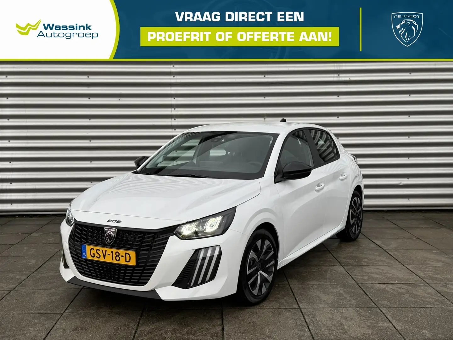 Peugeot 208 1.2 PureTech 75pk Active | Navigatie | Airconditio Blanc - 1