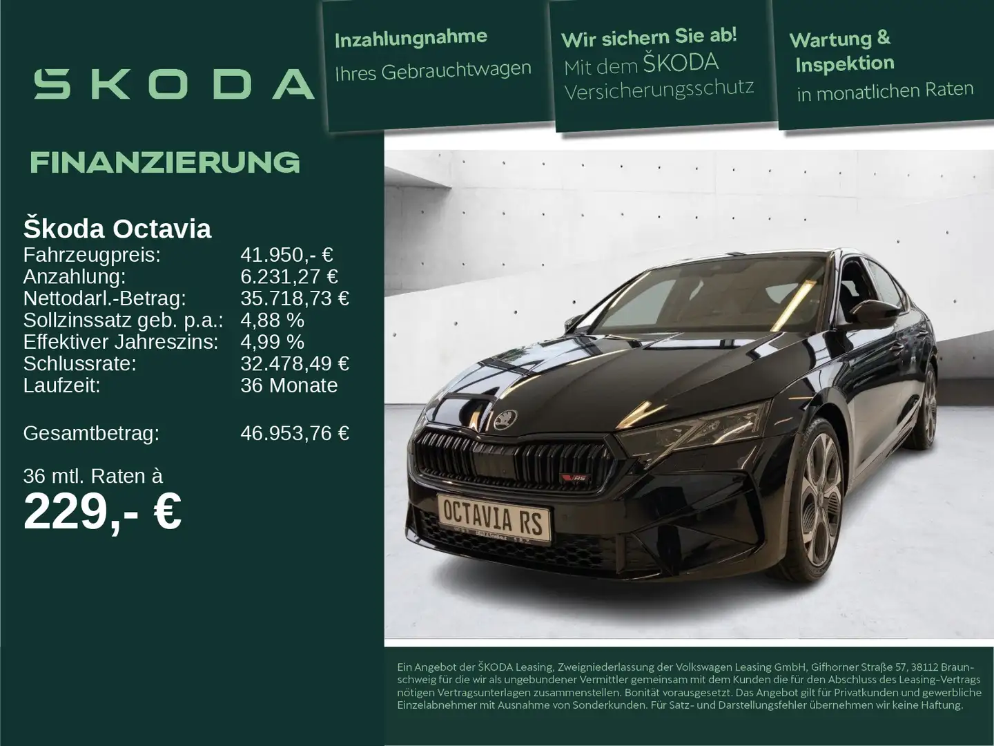 Skoda Octavia RS 2.0 TSI 19 AHK CANTON HuD MEMORY 360° Schwarz - 1