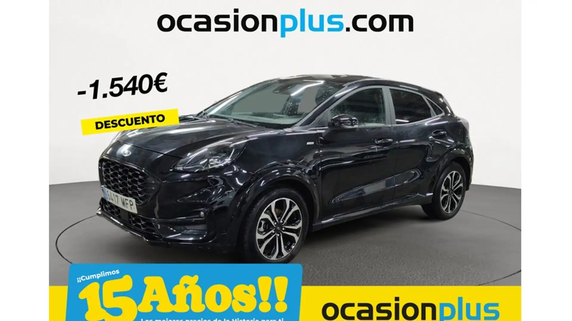 Ford Puma 1.0 EcoBoost MHEV ST-Line 125 Noir - 1