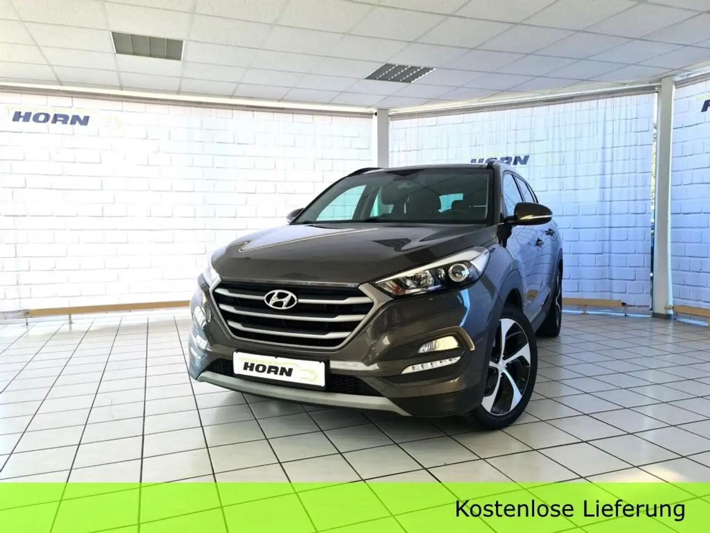 Hyundai TUCSON unfallfrei, AHK, Pano, Kamera, Navi, Scheckheft Marrone - 1