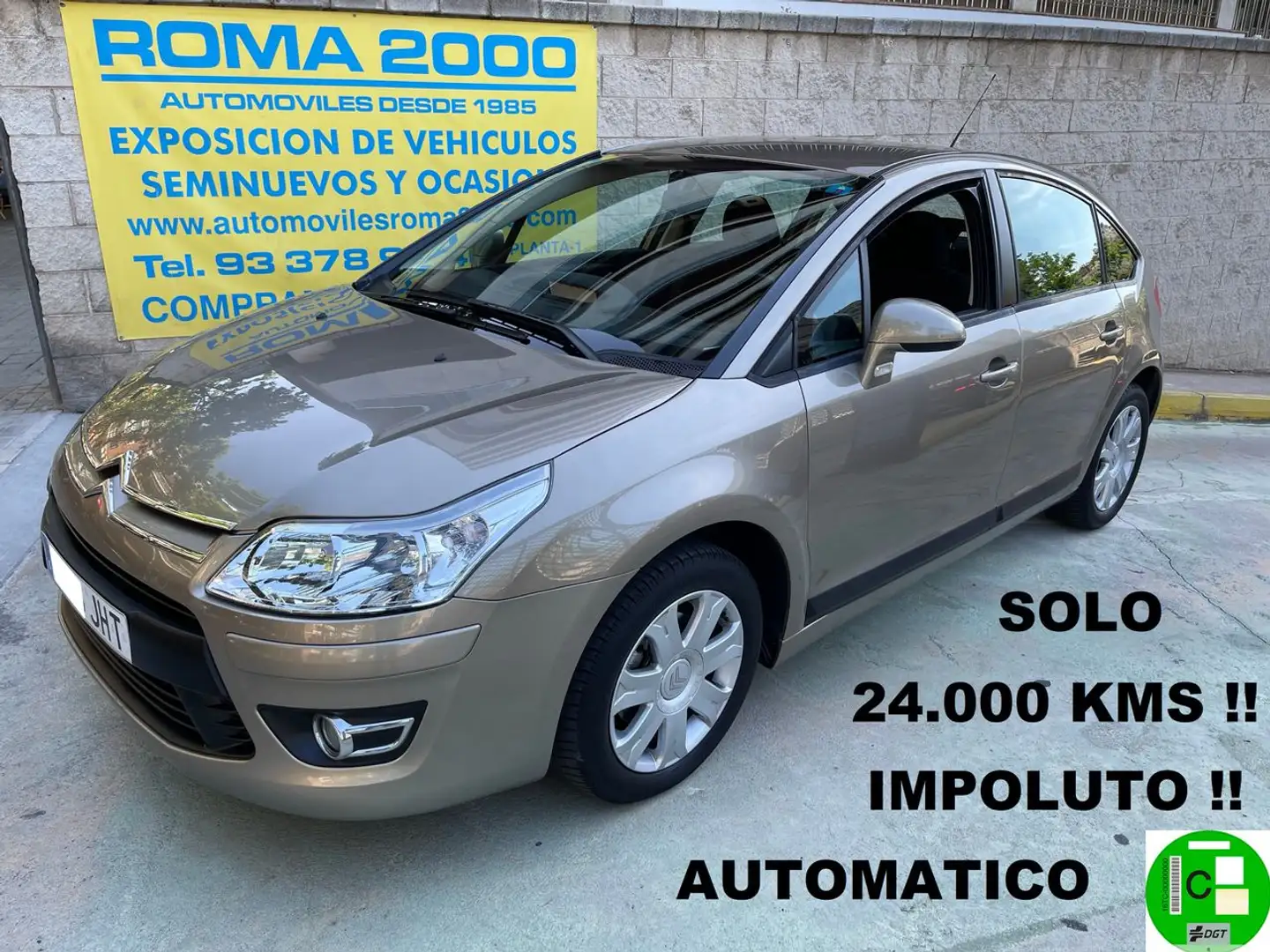 Citroen C4 1.6 VTI 120CV AUTOMATICO SOLO 24.000 KMS Amarillo - 1