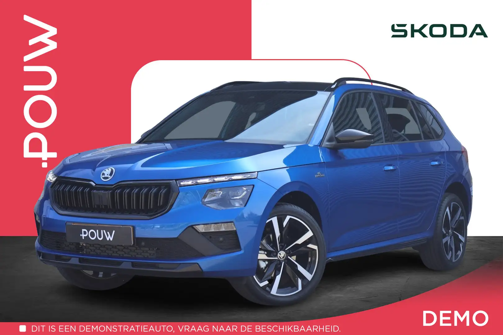 Skoda Kamiq 1.0 TSI 115pk Monte Carlo | Adaptive Cruise | Navi Blauw - 1