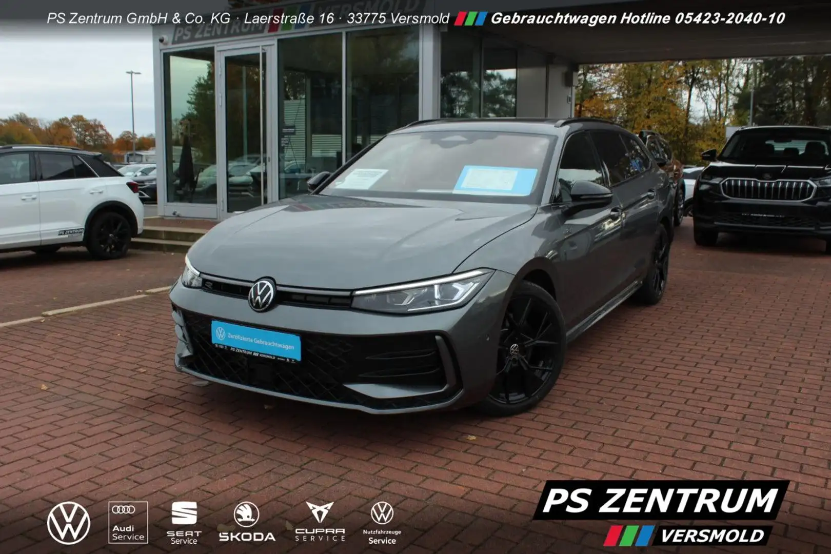 Volkswagen Passat Variant 2.0 TDI DSG R-Line 4Motion AHK NAVI Grau - 2