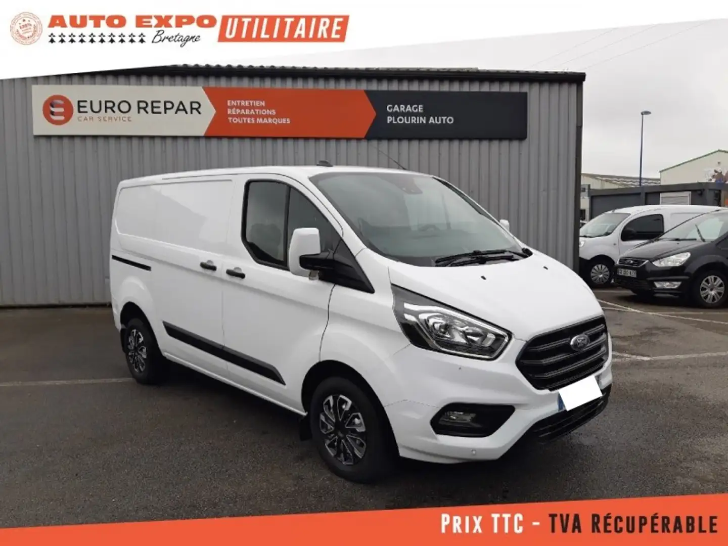 Ford Transit Custom 280 L1H1 2.0 ECOBLUE 130 TREND BUSINESS 7CV Blanc - 1