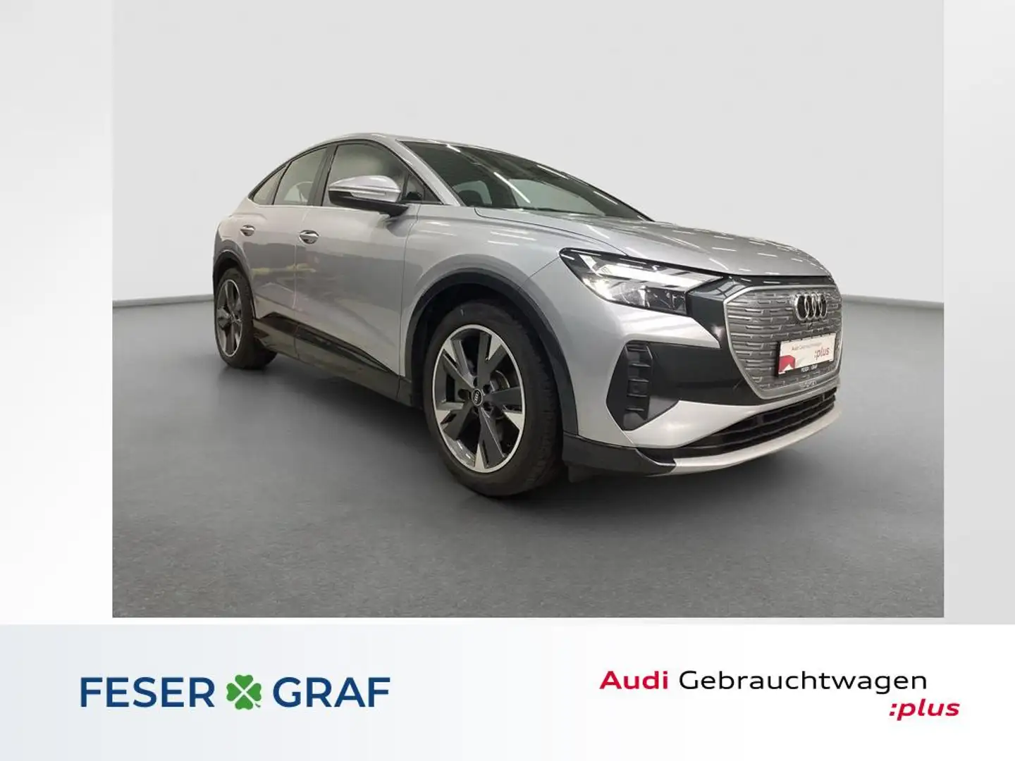 Audi Q4 e-tron Sportback e-tron advanced 40 HUD RFK ACC Navi Silber - 1