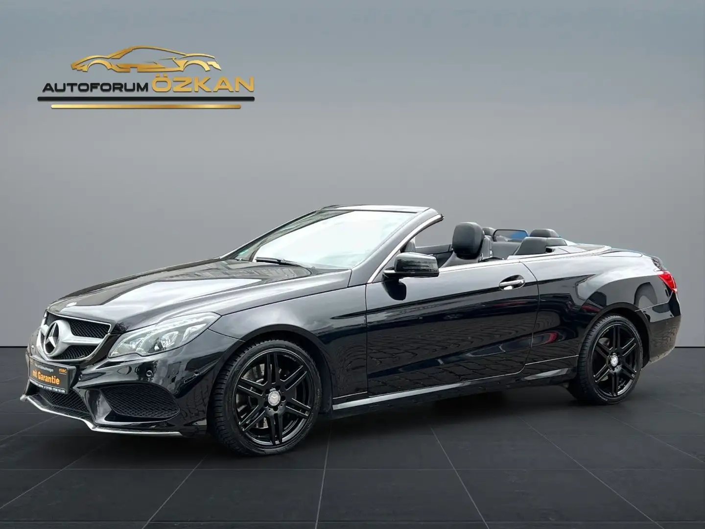 Mercedes-Benz E 400 E400 Cabrio AMG-Line Totwinkel HK Leder Noir - 1