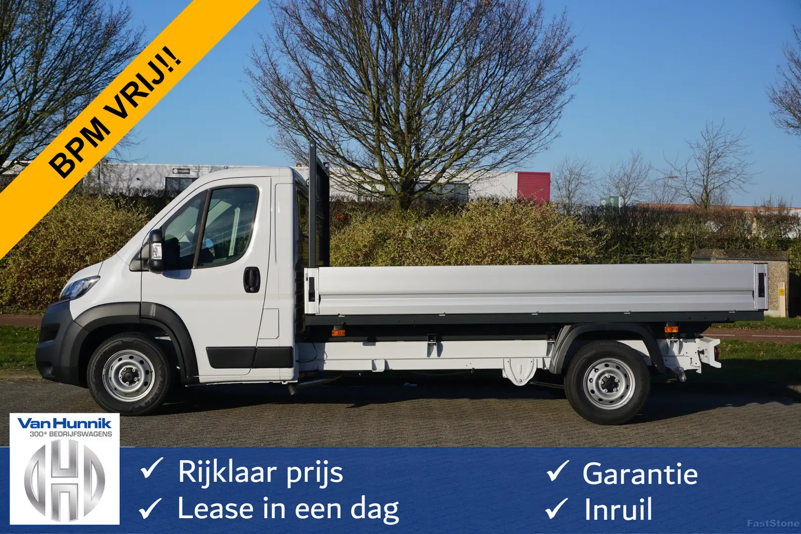 Citroen Jumper Heavy 35 2.2 140PK Open laadbak BPM VRIJ!! Apple C Blanc - 1
