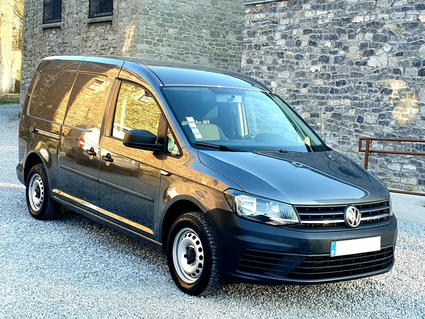 Volkswagen Caddy 2.0TDI/68000Km!/LONG CHASSIS/Euro6d-T/CLIM/1erMain Gris - 1