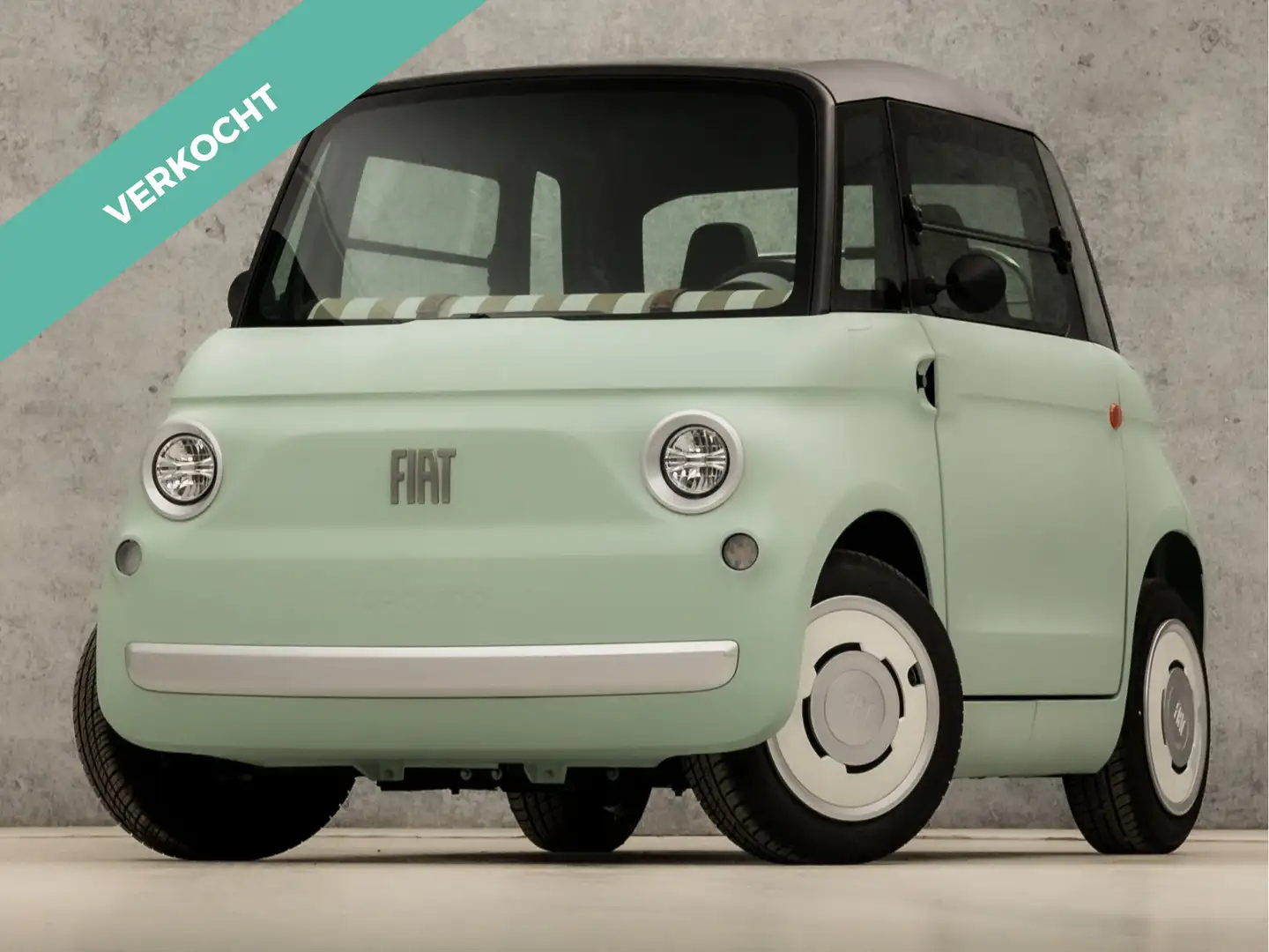 Fiat Topolino Verde Vita (DIRECT LEVERBAAR, NIEUW, PANORAMADAK, Albastru - 1