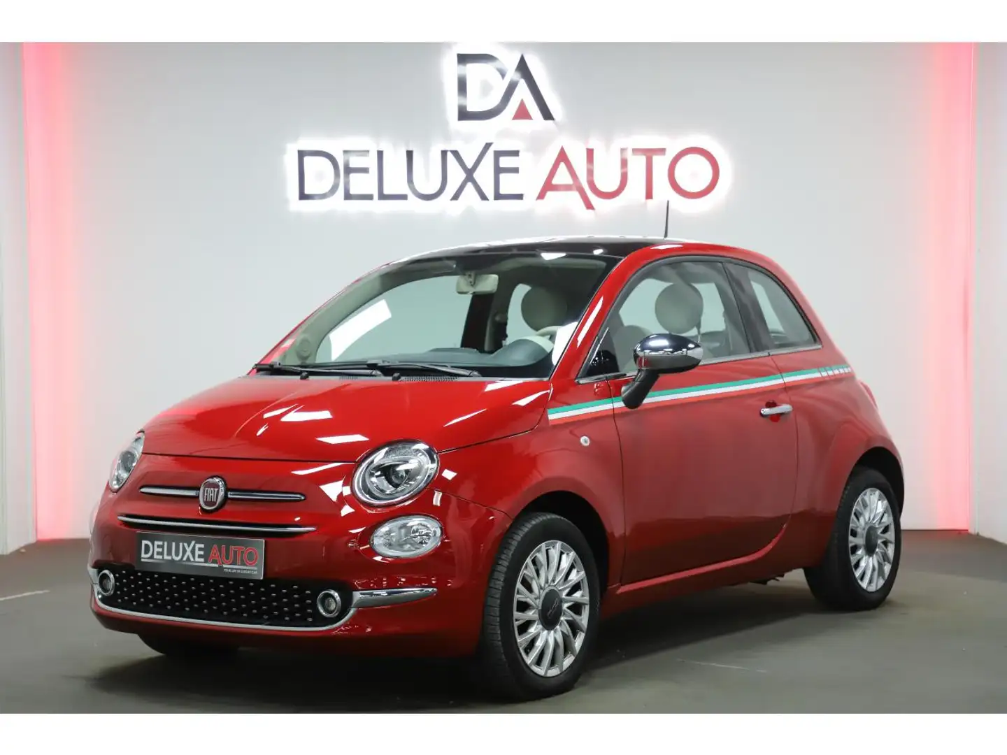 Fiat 500 1.2i 69 Lounge Rouge - 1